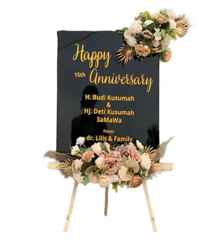 Papan Bunga Akrilik Empang