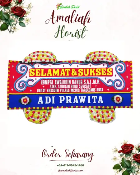 Papan Bunga Ucapan Selamat Empang