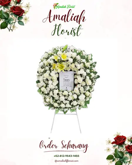 Krans Bunga Duka Empang